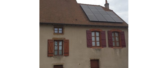 Système de 3,3kWp sur une maison en Côte d'Or